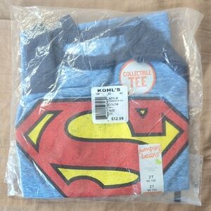 Jumping Beans 2T Superman Logo T-Shirt Collectible Tee Toddler